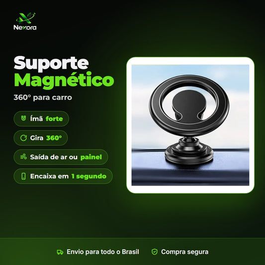 Suporte magnético veicular 360°